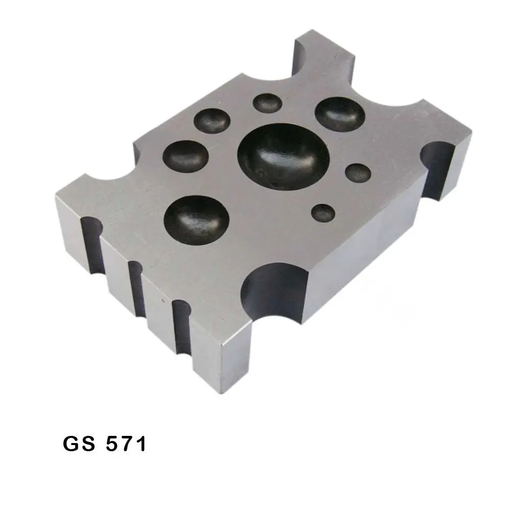 Bloque canaletear esfera acero chato GS571 - 4" X 2.1/2" X 1"