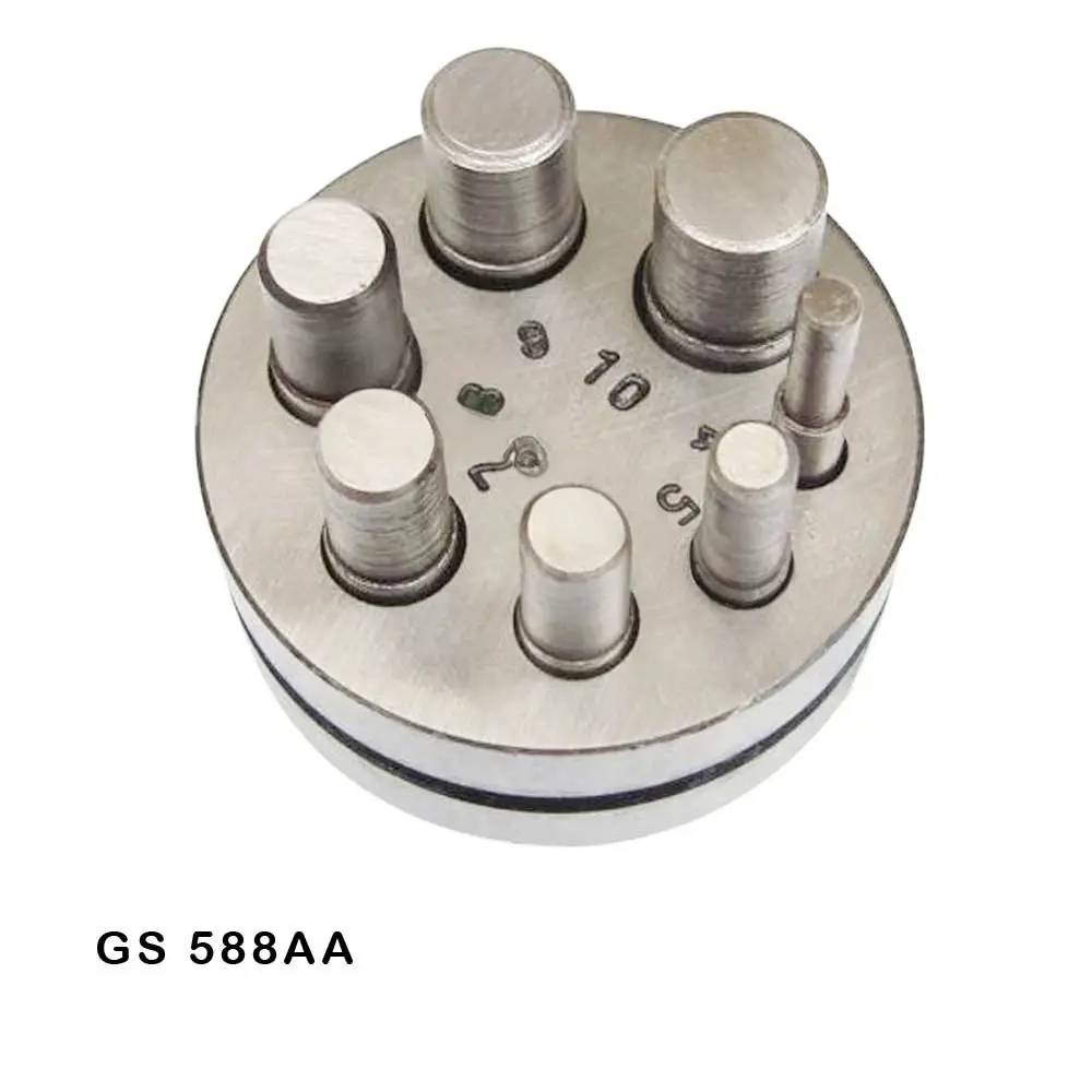 Sacabocado metal x 7 redondon GS588 AA 4mm-10mm