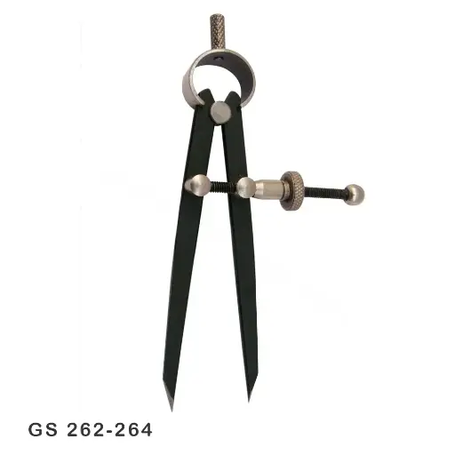 [28com10] Compas de punta seca 3"/100mm GS262