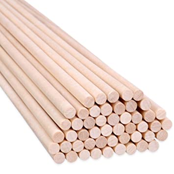 [15va4x] Varilla madera 4mm x 1 Metro x 10u