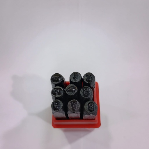 [26num4chi] numero estampar 4,0 mm rojo