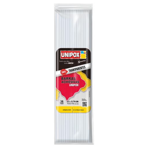 Barra silicona hot melt UNIPOX fina x 10 unidades