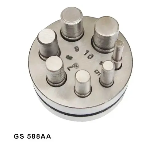 Sacabocado metal x 7 redondon GS588 AA 4mm-10mm